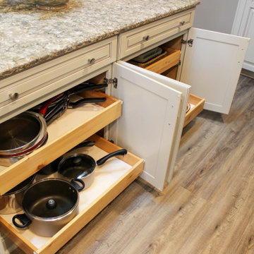 Kitchen Remodel with Painted Ember Glaze Cabinetry by Waypoint Livingspaces