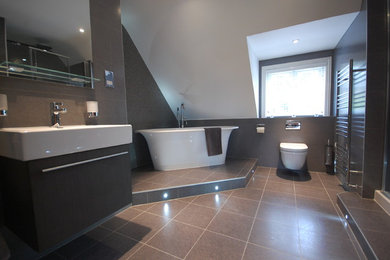 Photo of a contemporary bathroom in Surrey.