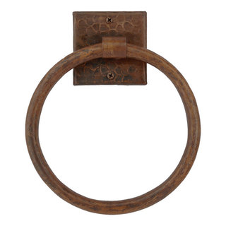 Designers Impressions Eclipse Series Brushed Brass Towel Ring: MBA5224