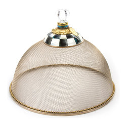 Courtly Check Mesh Dome - Small | MacKenzie-Childs - Serving Dishes And Platters