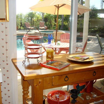 Feng Shui - red adds the element of fire for warmth and action