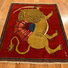 Amazing Lion Design Old Persian Pictorial Shiraz Oriental Area Rug