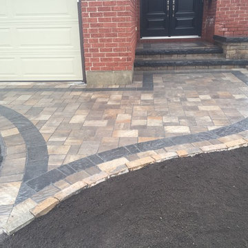Banded Entranceway with Steps