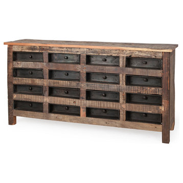 Wilton I Reclaimed Solid Wood w/ Metal Drawer Sideboard