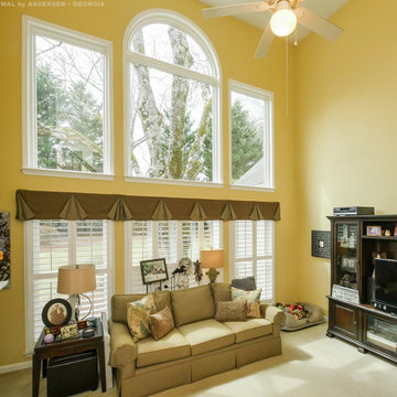 New Windows in Gorgeous Living Room - Renewal by Andersen Georgia