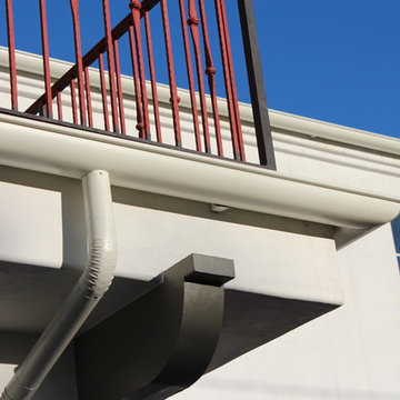Half Round Rain Gutters in Encino California