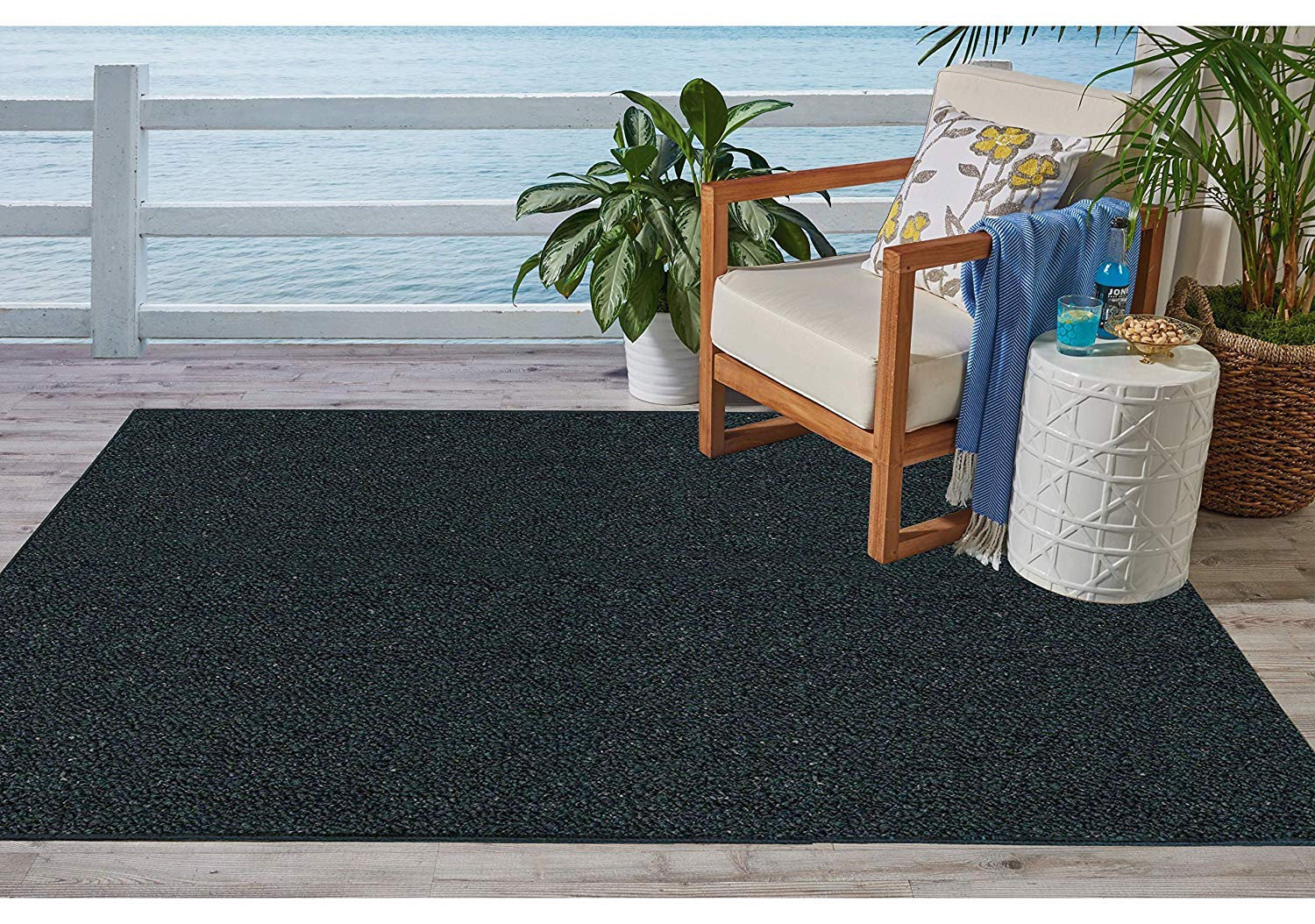 Broadway Collection Pet Friendly Indoor Outdoor Area Rugs, 6' x 8 ...