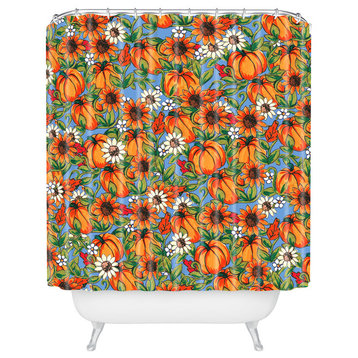 Aimee St Hill Pumpkin Harvest Shower Curtain, 72"x69"