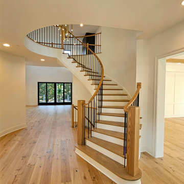 Project #110 | Beautiful Curved Staircase with Circular Balcony