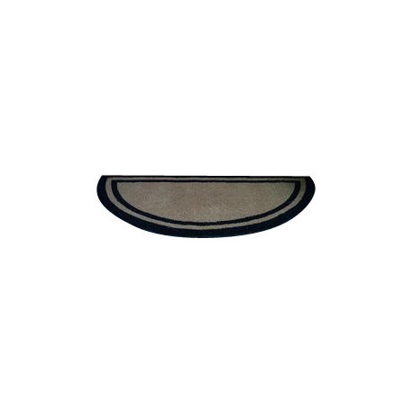 Woven Half Round Black Border 1" Thick Mat, 24"x48"