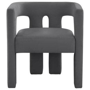 Modern Velvet Sculptural Chair, Belen Kox