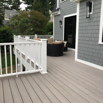 James Hardie Siding with Pella Windows and new deck