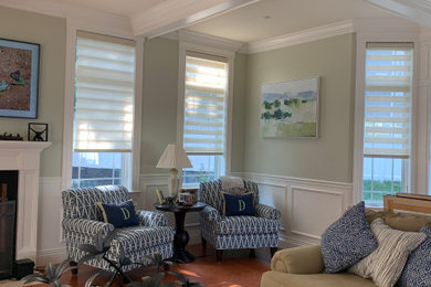 Example of a living room design in Boston