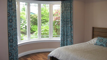 Custom Curved Window Treatment