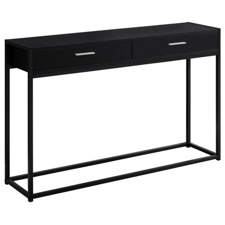 48" Black Frame Console Table