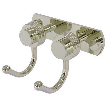 Mercury 2 Position Multi Hook with Groovy Accent, Polished Nickel