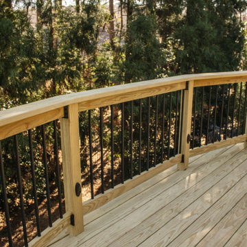 Deck Build Using Pressure Treated Pine with Timbertech Deck Lighting