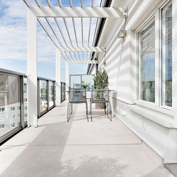 Inredning av visningslägenhet för JM på Sjövikshöjden 6 i Stockholm