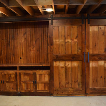 Barn Door Entertainment Cabinets