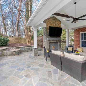 Warm & Cozy McLean Patio Remodel