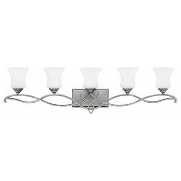 5 Light Bathroom Light Fixture in Traditional-Transitional-Coastal Style - 41.5