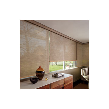 Designer Screen Roller Shades with Cassette Head Rail