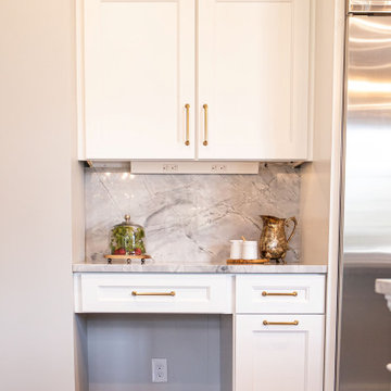 Super White Marble Kitchen