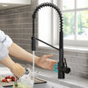 Oletto Touchless Pull-Down 1-Hole Kitchen Faucet, Black