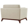 Chance Upholstered Fabric Armchair, Beige