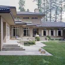 Hip roof with architectural tiles