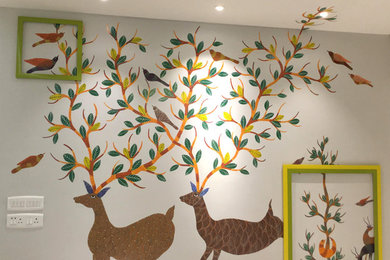 Wall Art Mural- Tribal Gond Art