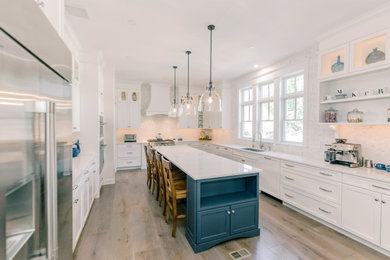 Example of a beach style kitchen design in Philadelphia