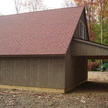 Saltbox Style Pole Barns
