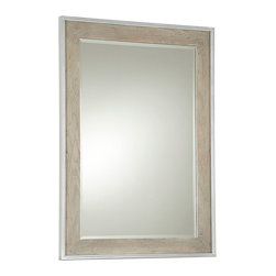 Modern Gray and White Bedroom Dresser Mirror - Makeup Mirrors