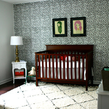 Leopard Stenciled Nursery