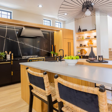 Matte Black & Rift White Oak