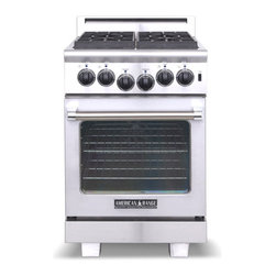 American Range 24" Heritage Classic Range, Stainless Steel | ARR-244 - Gas Ranges And Electric Ranges