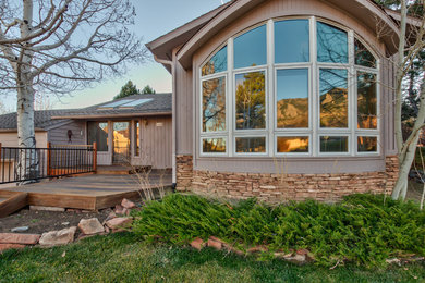 Inspiration for a contemporary exterior home remodel in Denver