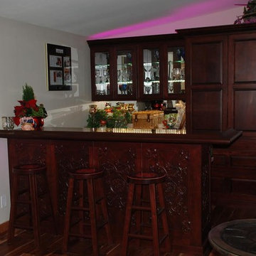 Ornate Cherry Bar and Back Bar