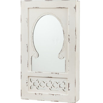 Gilmore Wall Mount Jewelry Mirror - Natural