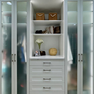 Custom Boutique Closet with Integrated Lighting