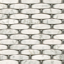 White Carrara with Metal - Tile
