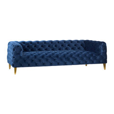 Deep Royal Blue Sofas Houzz Unknown Royal Blue Tufted Sofa Sofas