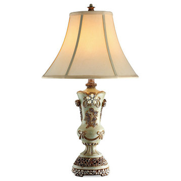 28.5"H Vintage Rose Table Lamp