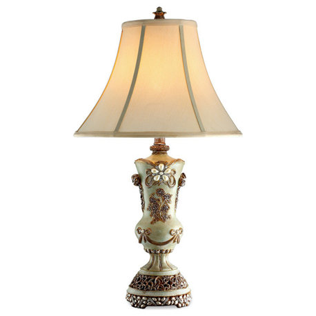 28.5"H Vintage Rose Table Lamp