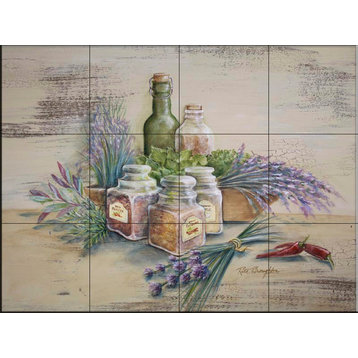 Tile Mural Kitchen Backsplash - Spicy-RB - by Rita Broughton
