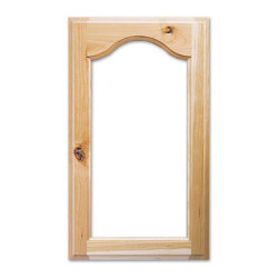 Liberty Glass Cabinet Door from CabinetNow.com shown in Cherry - Kitchen Cabinetry
