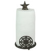Cast Iron Compass Rose Paper Towel Holder Countertop Nautical Kitchen Decor