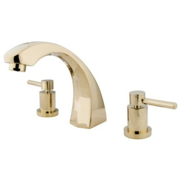 Polished Brass Concord Two Handle Roman Tub Filler KS4362DL