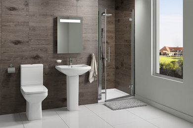 Trim Bathroom En-Suite with Sliding Shower Door - 1000mm